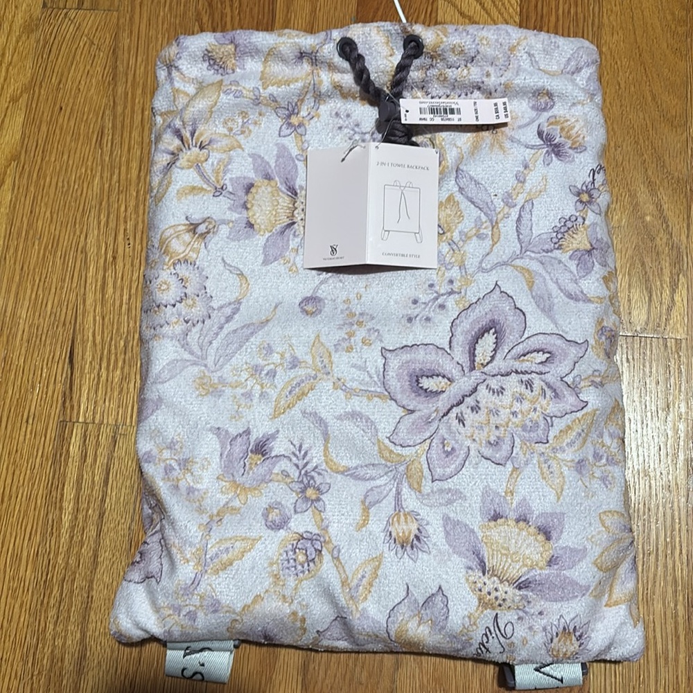 Victoria's Secret Packable Beach Towel Backpack Convertible Style